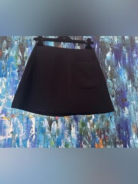 Wilfred Black Circle Skirt with Patch Pocket